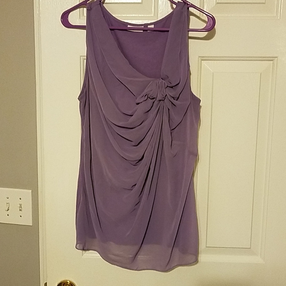 Purple sleeveless top